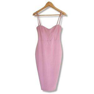 Nookie Revolve Allure Midi Dress Dusty Pink Women SZ Small bodycon fitted dress